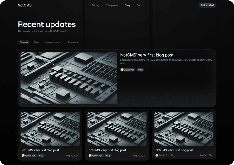 Preview of Simple Blog Template